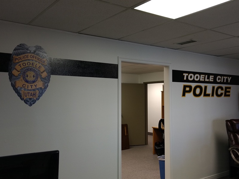 Tooele City Police &ndash; Interior graphics design, production and installation