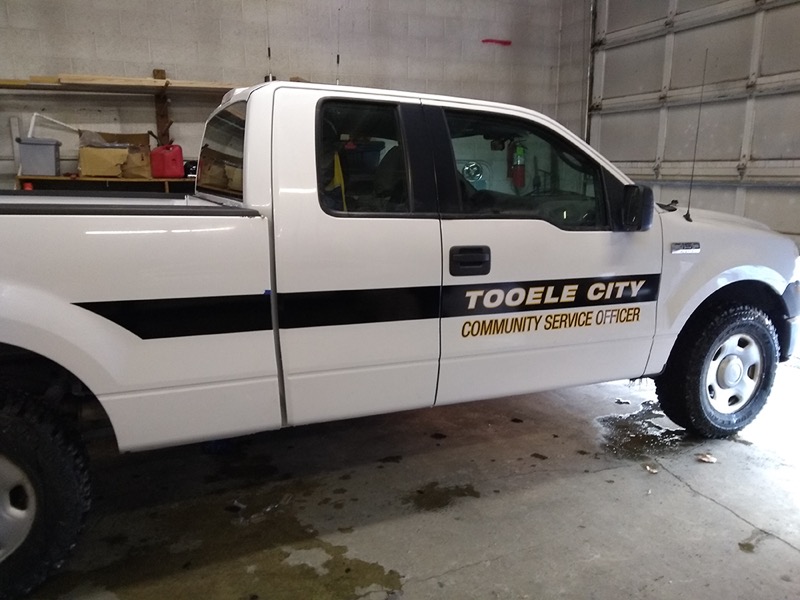 Tooele City Police &ndash; Truck vinyl graphics design, production and installation